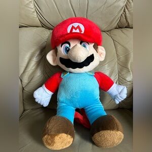 Super Mario Nintendo Kids Super Soft & Cuddly Stuffed Toy Play Backpack NEW